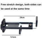 Desktop Live Dual-purpose Mobile Phone Holder Photography Tripod Tablet Clamp, Black - Image 4