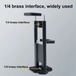 Desktop Live Dual-purpose Mobile Phone Holder Photography Tripod Tablet Clamp, Black - Image 5