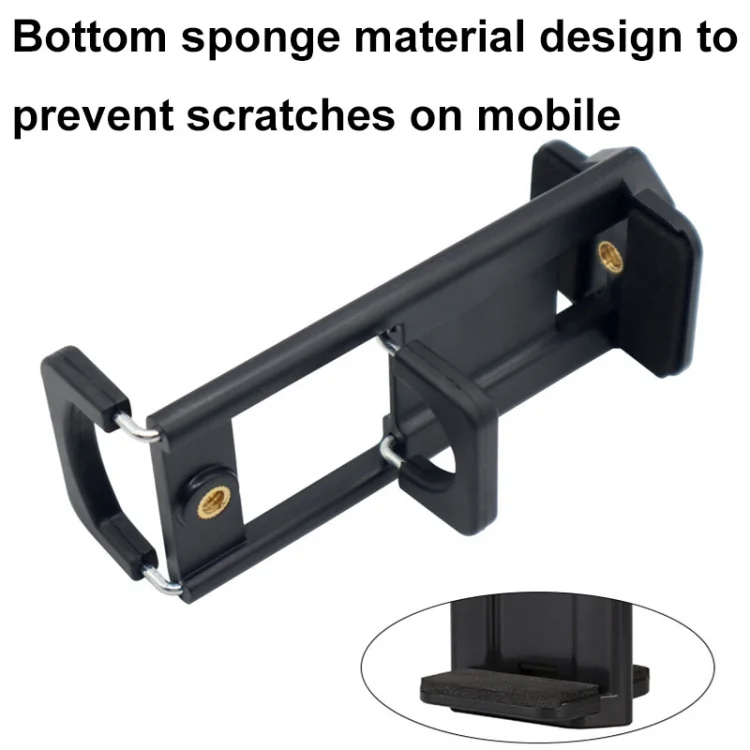 TBD06050929_B5.webp Desktop Live Dual-purpose Mobile Phone Holder Photography Tripod Tablet Clamp, Black - Image 6