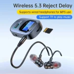 Bluetooth 5.3 Audio Adapter Receiver Transmitter MP3 Player Supports Wired Headset / TF Card - Image 2