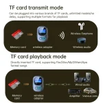 Bluetooth 5.3 Audio Adapter Receiver Transmitter MP3 Player Supports Wired Headset / TF Card - Image 12