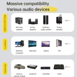 Bluetooth 5.3 Audio Adapter Receiver Transmitter MP3 Player Supports Wired Headset / TF Card - Image 14