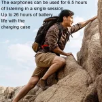 Edifier XS3 In-Ear Bluetooth Earphones Wireless Noise Reduction Sports Wireless Earphones, XS3 - Image 5