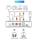 OMS-M13 Pro NFC Bluetooth Audio Adapter Bluetooth 5.3 Receiver And Transmitter 2 In 1 - Image 4