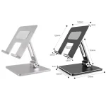 Aluminum Alloy Tablet Stand Desktop Folding Mobile Phone Stand - Image 2