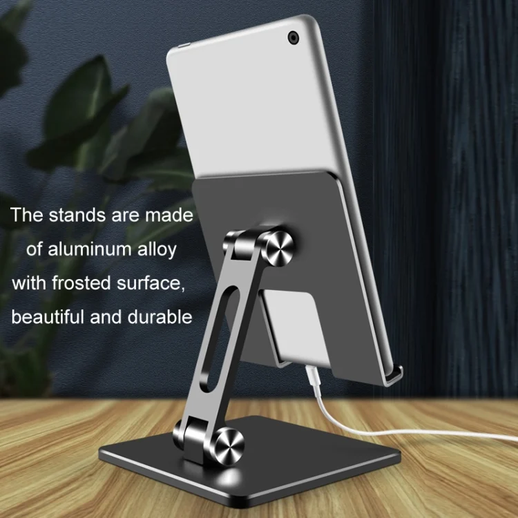 TBD06051486_B8.webp Aluminum Alloy Tablet Stand Desktop Folding Mobile Phone Stand - Image 9
