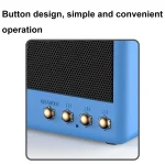 BT11-D Mini Card USB Flash Drive FM Radio Retro Wireless Bluetooth Speaker, Pearwood, Red, Pink, Blue - Image 6