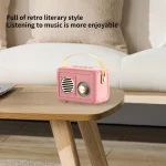 FT-BT20 Mini Retro Card USB Flash Drive FM Radio Wireless Bluetooth Speaker - Image 8