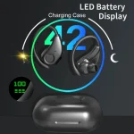 Bluedio S6 Sports Wireless Stereo Bluetooth Earphones With Battery Level Display Charging Bin, S6 - Image 5