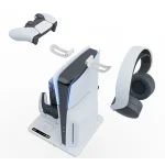 For PS5 Slim iplay Multifunctional Cooling Stand with Dual Controller Charging Station Headset Holder and 6 Game Card Storage - Image 6