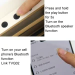 Retro Small TV Desktop Cell Phone Holder With Bluetooth Speaker Player, With Bluetooth Speaker - Image 5