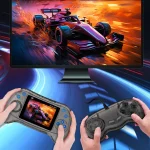 Q8 Handheld Game Console 3.0 Inch Screen Support TV Connection Built In 800 Games, Singles Transparent Gray, Singles Transparent Blue, Singles Transparent Purple, Doubles Transparent Gray... - Image 2