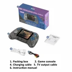 Q8 Handheld Game Console 3.0 Inch Screen Support TV Connection Built In 800 Games, Singles Transparent Gray, Singles Transparent Blue, Singles Transparent Purple, Doubles Transparent Gray... - Image 11