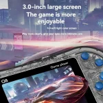Q8 Handheld Game Console 3.0 Inch Screen Support TV Connection Built In 800 Games, Singles Transparent Gray, Singles Transparent Blue, Singles Transparent Purple, Doubles Transparent Gray... - Image 5