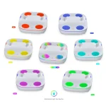 For PS5 Controller Dual Charger Charging Stand Docking Station With RGB Ambient Light, White, White Black - Image 4