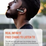 Bluetooth Earphone With Digital Display Charging Compartment Wireless Earphone For Car Talking Noise Reduction, 530-1 with Charging Box - Image 2