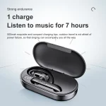 Bluetooth Earphone With Digital Display Charging Compartment Wireless Earphone For Car Talking Noise Reduction, 530-1 with Charging Box - Image 3