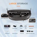 DEVASO Console Storage Shoulder Crossbody Bag For Steam Deck / Switch Series / Rog Ally, Black Medium - Image 5