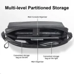 DEVASO Magnetic Crossbody Bag Game Console Accessories Handheld Organizer Bag, Black Magnetic - Image 6