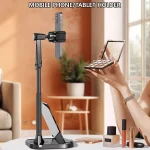 Dual-Position Rotatable Phone And Tablet Stand Retractable Weighted Base Desktop Holder, Tablet Model White, Tablet Model Black, Phone Model White, Phone Model Black - Image 3