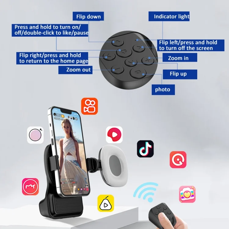 TBD06052839_B3.webp Phone Camera Grip With Cold Shoe Mount and Bluetooth Remote Control, Without Fill Light, With Fill Light - Image 4