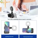 Phone Camera Grip With Cold Shoe Mount and Bluetooth Remote Control, Without Fill Light, With Fill Light - Image 7