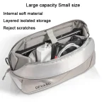 DEVASO Handheld Universal Storage Bag Crossbody Bag, Silver Enlarge - Image 5