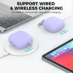 For Airpods 4 AhaStyle WG163 Earphone Drop-Proof Dust-Proof Silicone Protective Case With Cleanning Pen - Image 7