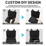STARTRC GAMES DIY Lined Palm Storage Case IP67 Waterproof Hard Shell Case, Universal Hard Shell Case - Image 7