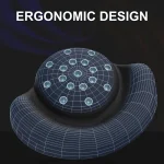 DEVASO 1pair Palm Memory Foam Hand Rest Pad Wrist Mat - Image 3