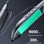 M518P Running Sports Long Standby Semi-In-Ear Neck-Hanging Digital Bluetooth Earphone - Image 3