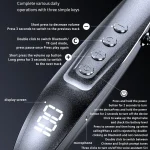 M518P Running Sports Long Standby Semi-In-Ear Neck-Hanging Digital Bluetooth Earphone - Image 5