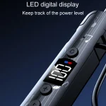 M226 Neck-Hanging In-Ear Pentatone Wired Sports Digital Display Bluetooth Earphone - Image 4