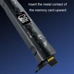 M226 Neck-Hanging In-Ear Pentatone Wired Sports Digital Display Bluetooth Earphone - Image 5