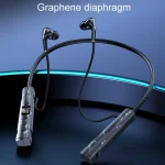 M226 Neck-Hanging In-Ear Pentatone Wired Sports Digital Display Bluetooth Earphone - Image 8