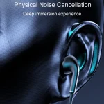 M226 Neck-Hanging In-Ear Pentatone Wired Sports Digital Display Bluetooth Earphone - Image 9