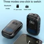 Multifunctional Clip-On Bluetooth Audio Receiver Plug In FM Radio - Image 6
