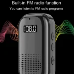 Multifunctional Clip-On Bluetooth Audio Receiver Plug In FM Radio - Image 10