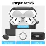 For Airpods 4 AhaStyle WG164 Earphone Anti-Drop TPU Split Protective Case - Image 5