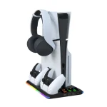 For PS5 Slim / PS5 iplay HA-8008 Cooling Bracket Headphone Organiser Grip Holder Charger, HA-8008 - Image 2