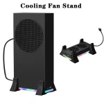 For XBOX Series S Console Base Cooling Fan Built-in LED Light Strip, Base Cooling Fan White, Base Cooling Fan Black - Image 5