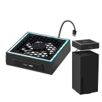 For Microsoft XBOX Series X Top Colorful Cooling Fan 3 Adjustable Speed