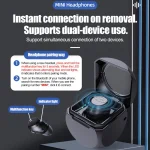 Q1 Mini Single Ear With Charging Compartment Wireless Invisible Stereo Bluetooth Earphone - Image 7