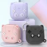 Cute Cats Silicone Soft Shell Earphone Protector, For Samsung Galaxy Buds 2 / Live / Pro / 2 Pro / FE - Image 2