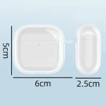 For AirPods 4 Earphone Soft Protective Case, Without Keychain, With Keychain - Image 3