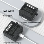 Retro Silicone Tape Shape Earphone Protective Case, For AirPods 4 - Image 6