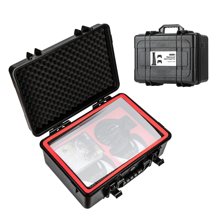 DEVASO Game Console Storage Box Hard-shell Waterproof Handheld Case, For PS5