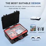 STARTRC GAMES Game Console Storage Waterproof Box Hardshell Case, For PS5 Slim Hardshell Case - Image 2