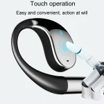 Q39 On-Ear Open Sports Wireless Digital Bluetooth Earphones, Black, Skin Color - Image 5