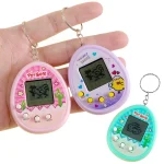 Electronic Pet Game Toy Feed Genie Nostalgic Virtual Cyber Digital Game Keychain Toy For Kids, Cactus (Pink), Cactus (Green), Cactus (White), Chick (Pink), Chick (Blue), Chick (Purple) - Image 5